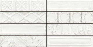 Ragno Eden Decoro Tin Bianco 7x28