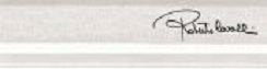 Roberto Cavalli Tanduk Torello Bianco Firma 5x19,8