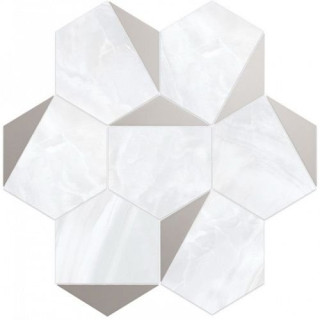 Vallelunga Nolita Esagona Triangoli Platino 30x28