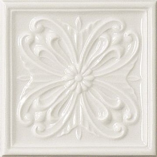 Vallelunga Rialto Formella Floreale White 15х15