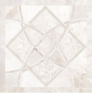 Versace Emote Fondo Intarsio Onice Bianco 78x78