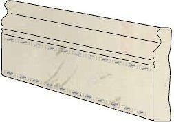 Gardenia Orchidea Marble Battiscopa Nero 15х58,5