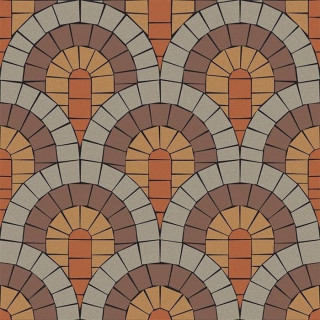 Wide&Style Fl.Pave Brown 90x90