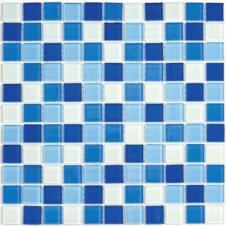 Bonaparte Стеклянная мозаика Blue wave-3 30х30