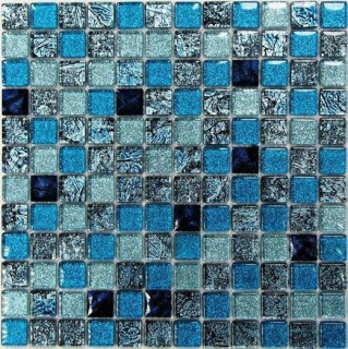 Bonaparte Стеклянная мозаика Satin Blue 30х30
