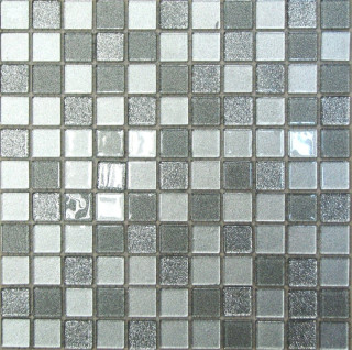 Bonaparte Стеклянная мозаика Shine Silver 30х30