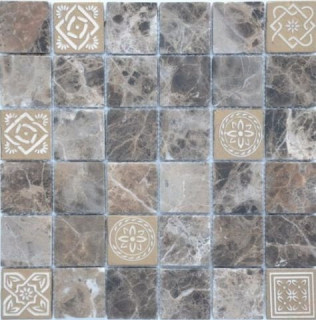 Caramelle Art Emperador Light 8mm 48x48x8 30x30x0,8