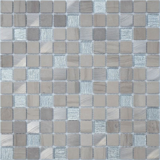 Caramelle Mosaic Silk Way Grey Velvet 4mm 29.8x29.8