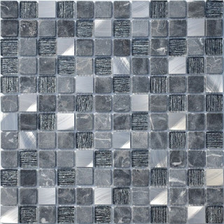 Caramelle Mosaic Silk Way Black Velvet 4mm 29.8x29.8