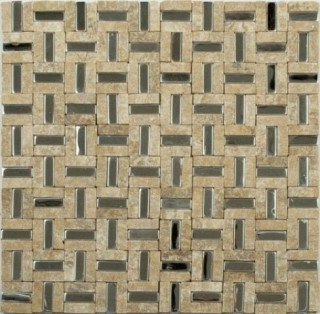 NS Mosaic Metal Mк-818 Метал Камень (15*48*10) 30x30
