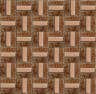 NS Mosaic Metal Ms-619 Метал Стекло (15*48*6) 30x30