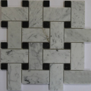Orro Mosaic Stone Basket Carrara Pol. 30,5х30,5х1