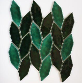 Orro Mosaic Ceramic Green Garden 8mm 26.8x26.8