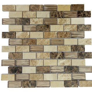 Orro Mosaic Glasstone Astoria Brown 30х30х0,8