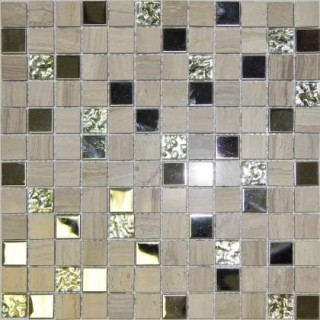 Orro Mosaic Glasstone Linen Wood 30х30х0,1