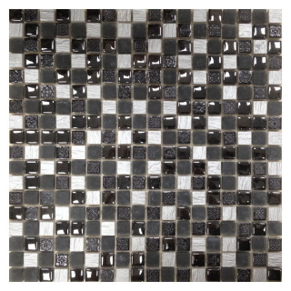 Orro Mosaic Glasstone Lavada Black 30х30х0,8