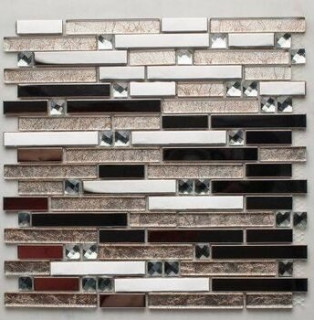 Orro Mosaic Glass Smokey Beige 30х30х0,8