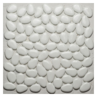 Orro Mosaic Glass White Button 30,5х30,5х0,8