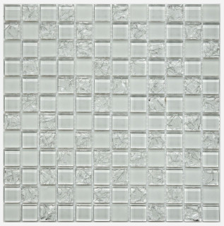 Orro Mosaic Glass White Crush 30×30
