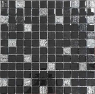 Orro Mosaic Glass Vesta Black 30х30х0,8