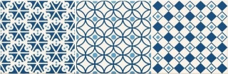 Tubadzin D-Avignon Cobalt 1 14,8x44,8