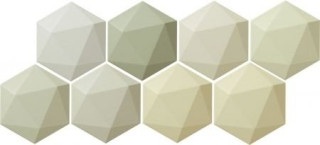 Tubadzin Origami W- Origami Green Hex 11x12,5