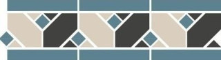 TopCer York Blue Border 42,2x12,2