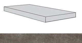 Atlas Concorde Drift Grey Scalino Angolo Sx 33х60