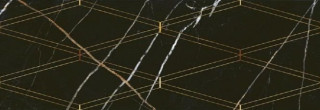 Eletto Ceramica Black&Gold Rombi 24,2x70
