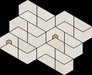 Italon Continuum Mosaico Jewel Polar 31.1x38.2