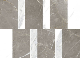 Italon Stellaris Grey Mosaico Argan 36.8x26.9