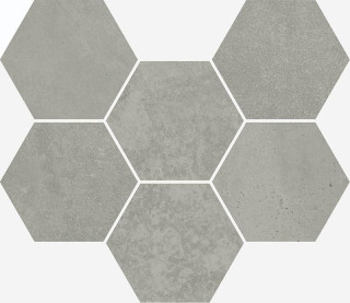 Italon Terraviva Mosaico Hexagon Grey 25x29