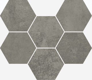 Italon Terraviva Mosaico Hexagon Dark 25x29