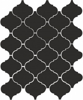 Арабески Глянцевый Черный 26х30