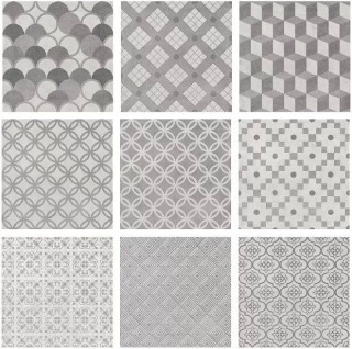 Kerama Marazzi Карнаби-Стрит Орнамент Серый 20x20H0.8