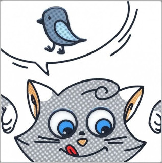 Кошки-Мышки Птичка Глянцевый 20х20