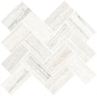 Vitra Travertini Шеврон Белый 5х10 28х31,5