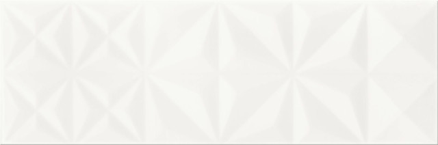 Mei (Meissen) White Glossy Squares Structure 25x75