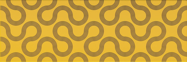 Mei (Meissen) Spin Yellow-Black Geo 25x75