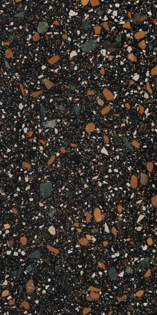 Ennface Terrazzo Black Matt 80x160H0.9