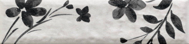 Motto Ceramic Levels Black Decor 1 Matt 6x25H0.85
