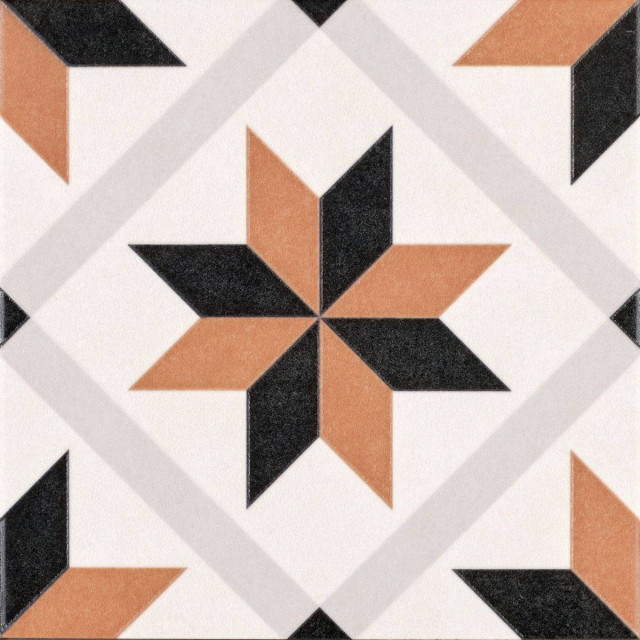 Motto Ceramic Levels Orange Decor 1036 20x20H0.85