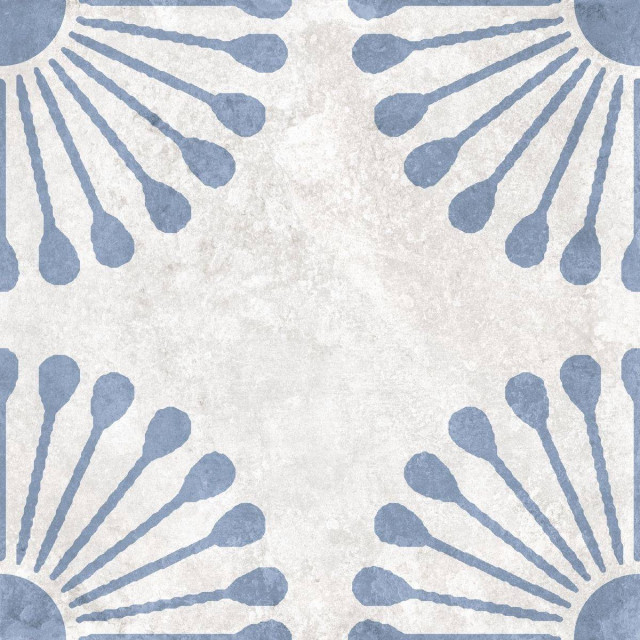 Motto Ceramic Palmas White Decor 1 20x20H0.85