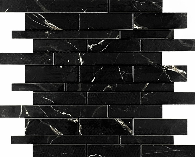 Velsaa Estrada Nero Brick Bone Mix 30x36