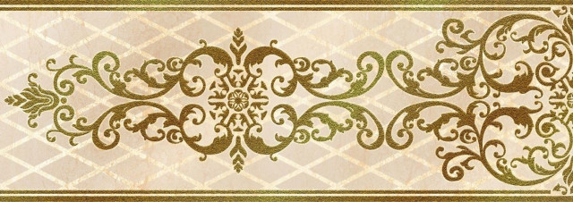 Eurotile Oxana Border Gold 9х24,5
