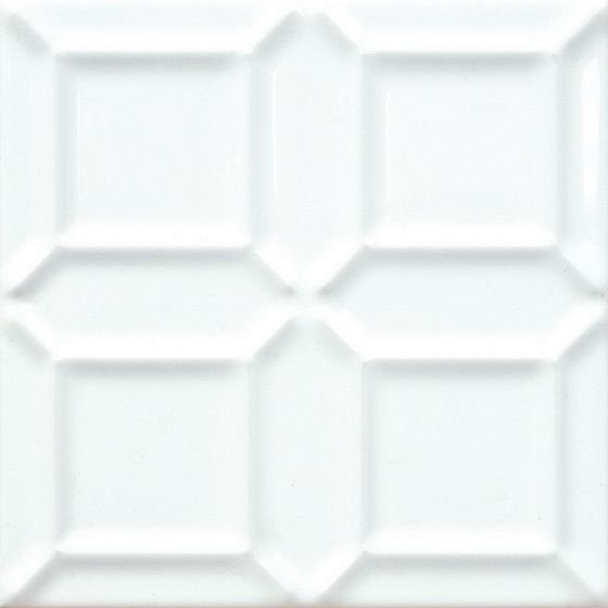 Adex Neri Liso Edge Blanco Z 15x15