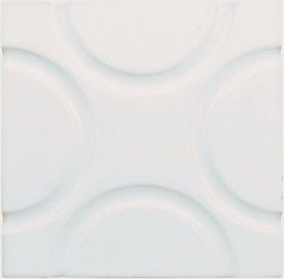Adex Neri Relieve Geo Blanco Z 15x15