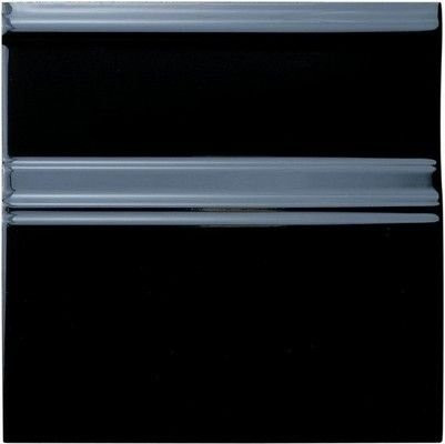 Adex Neri Rodapie Clasico Negro 15x15