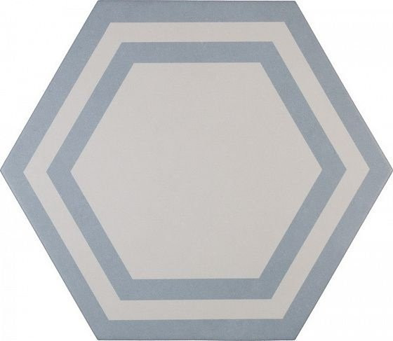 Adex Pavimento Hexagono Deco Azure 20х23