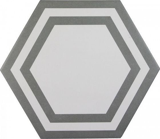 Adex Pavimento Hexagono Deco Dark Gray 20х23